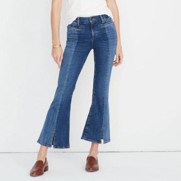 Madewell M.i.h Jeans Marrakesh High-Rise Crop Flare Jeans Size 27